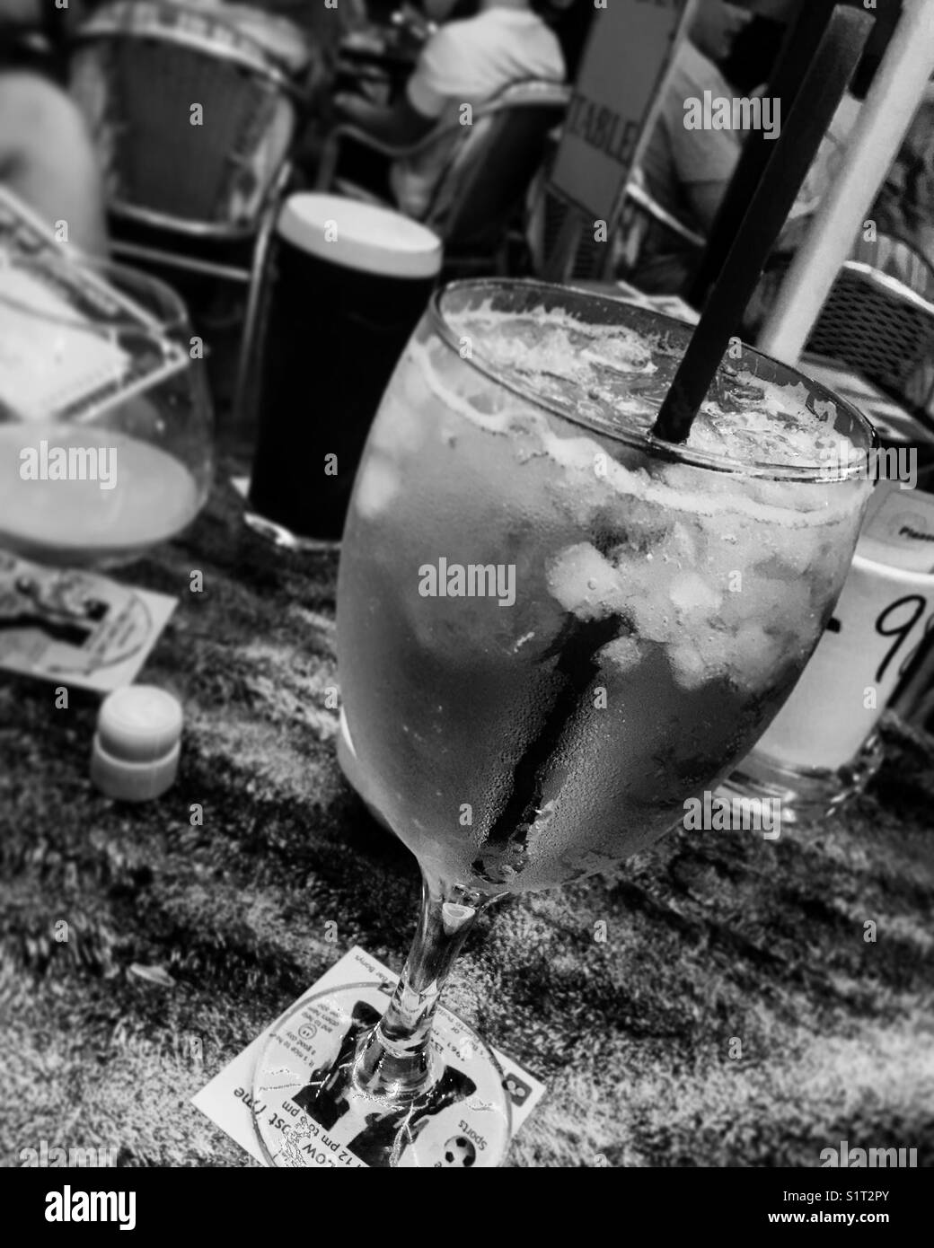 Giant cocktail on holiday - Smartphone Captured Stock Image