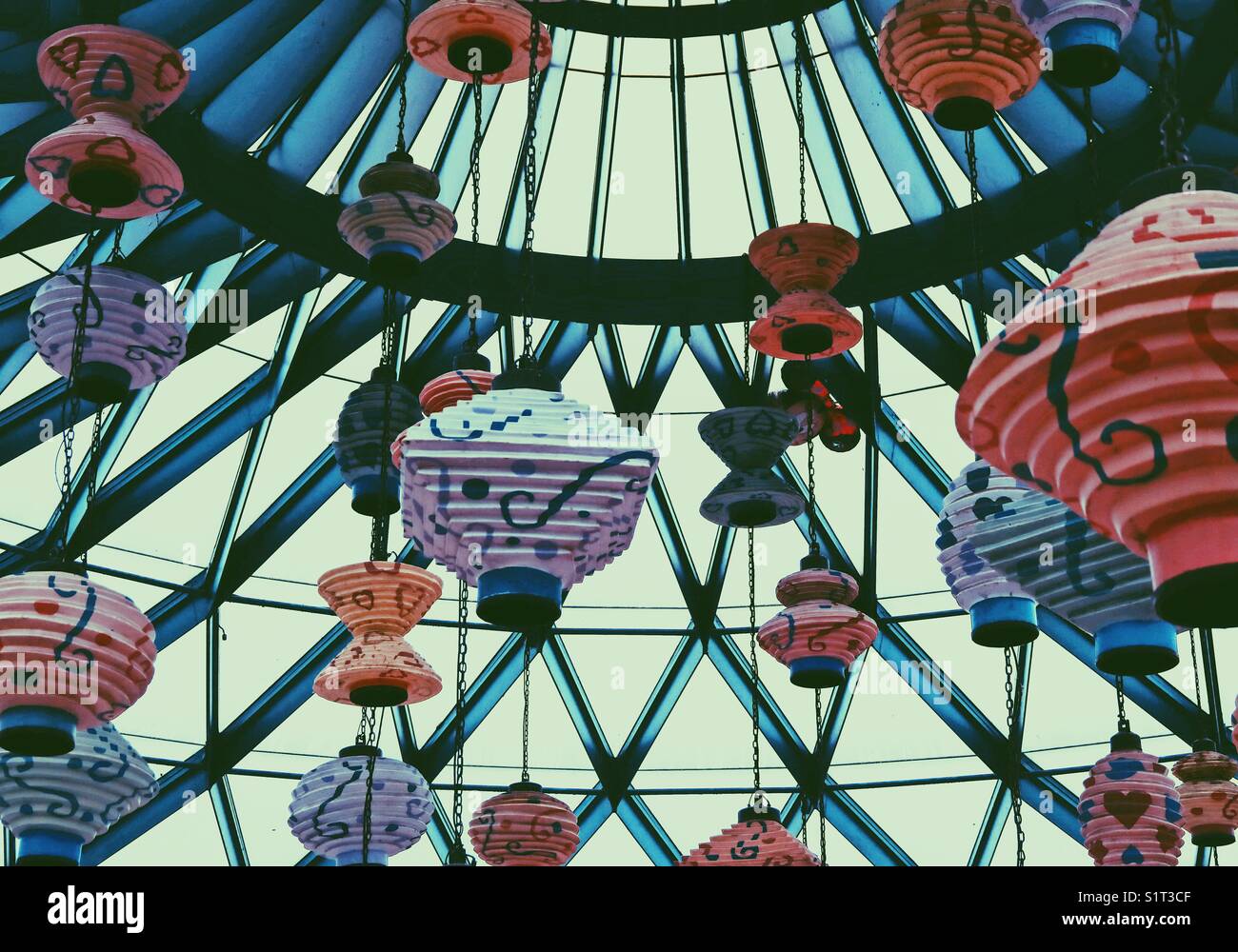 Chinese Lanterns hanging Stock Photo - Alamy