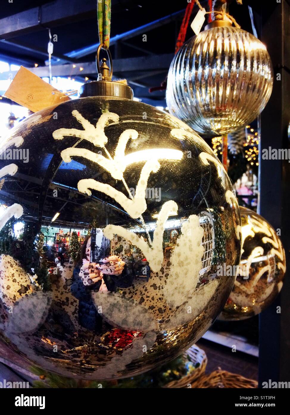 Christmas baubles - Smartphone Captured Stock Image