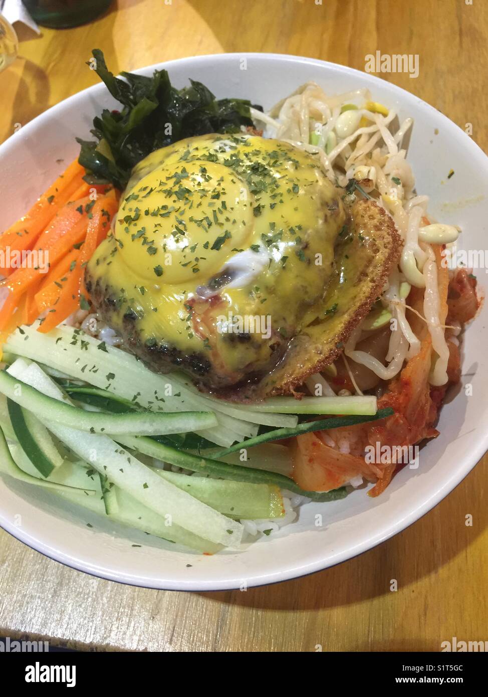 Korean style burger Stock Photo - Alamy