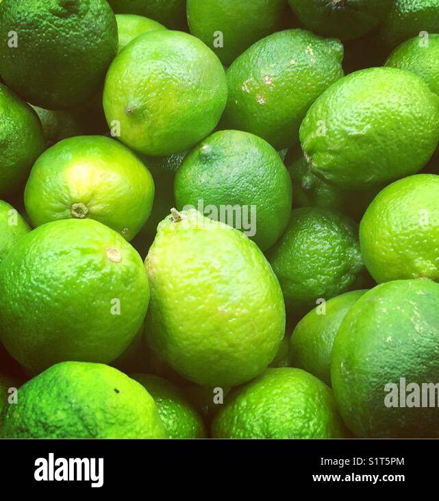 Fresh limes by K.R. Stock Photo