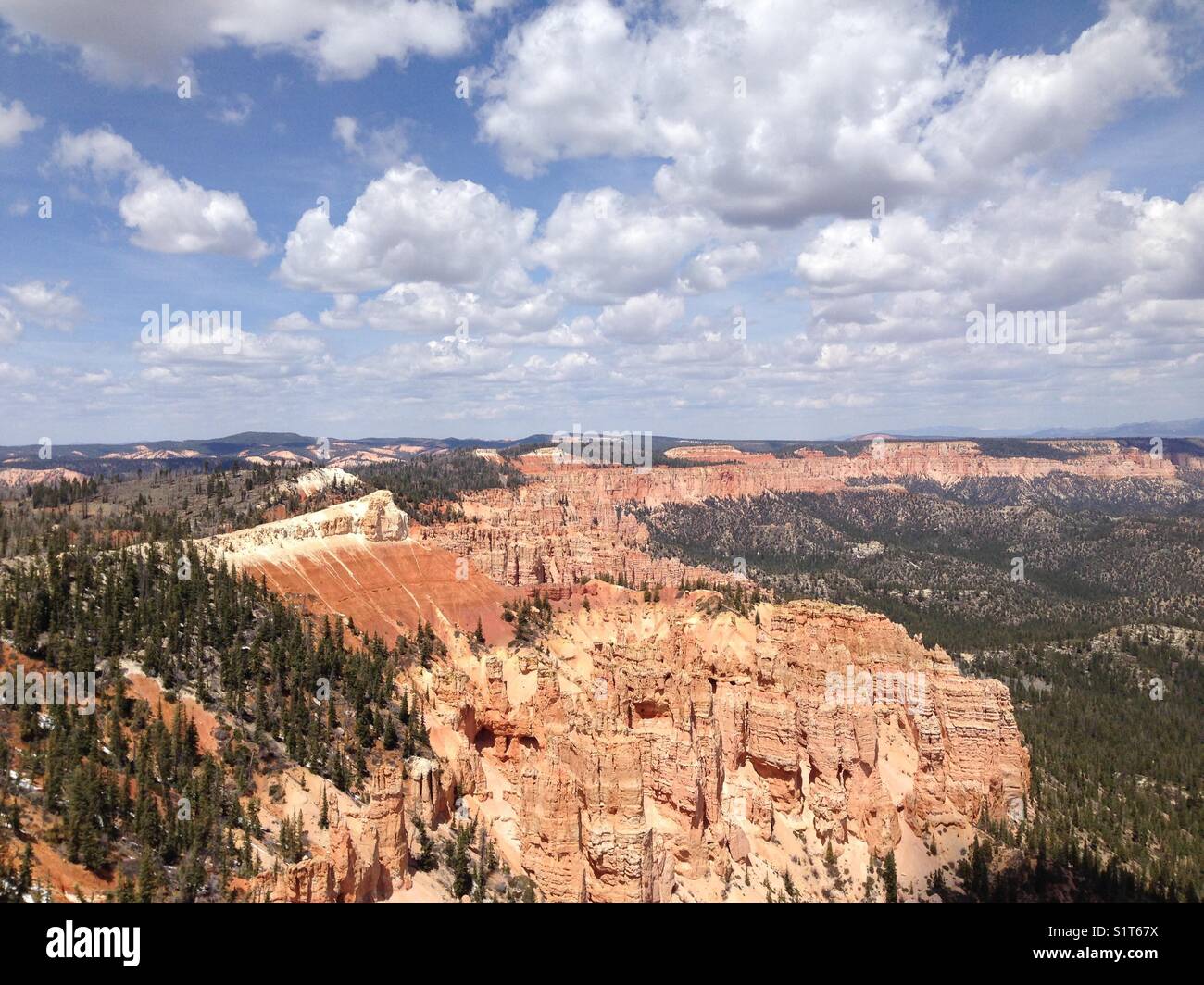 View from Bryce Canyon National Park from scenic overlook - Smartphone Captured Stock Image
