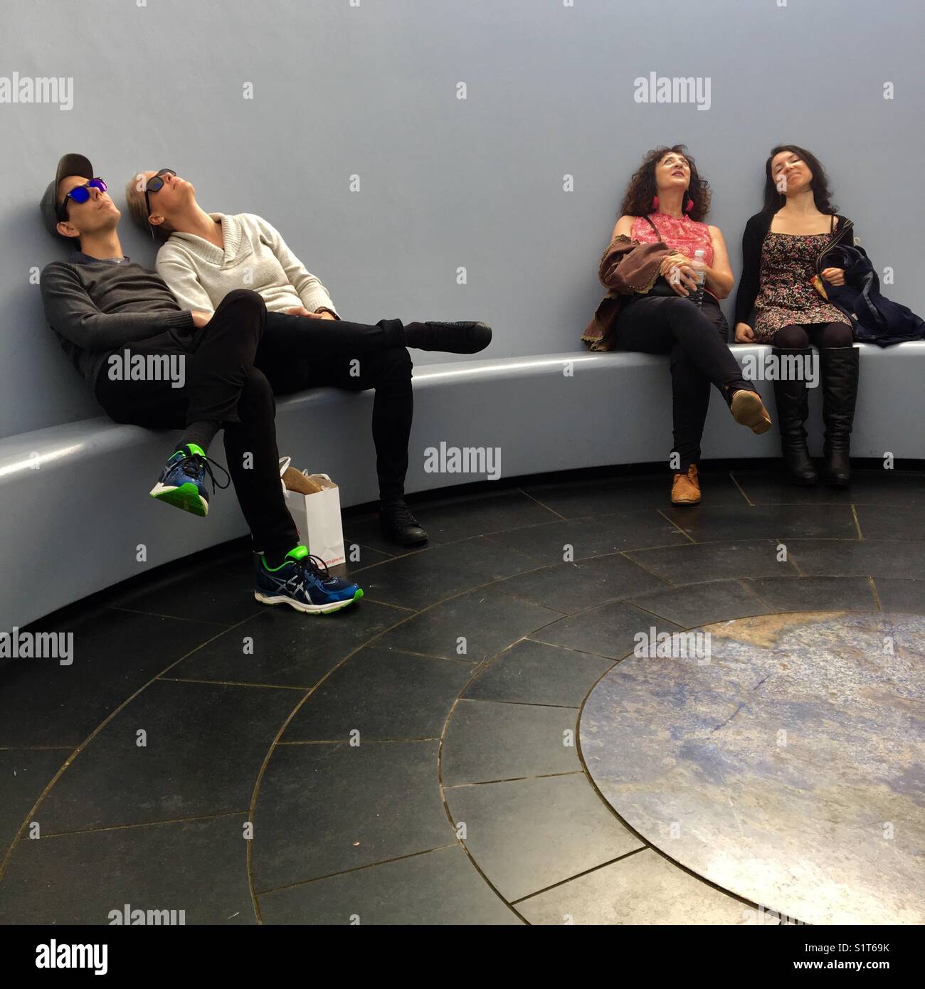 Friends relaxing - Smartphone Captured Stock Image