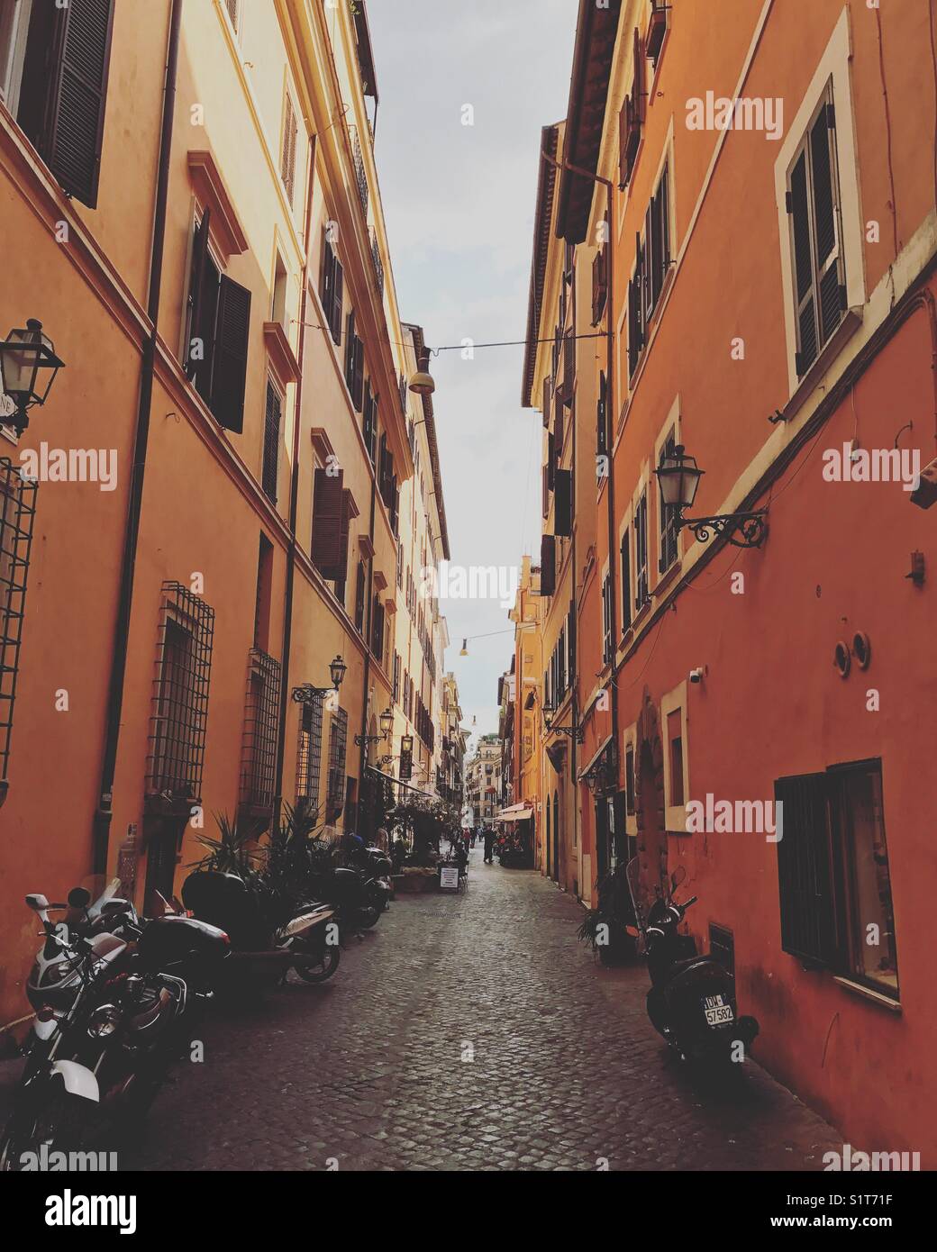 Typical Rome street Stock Photo - Alamy