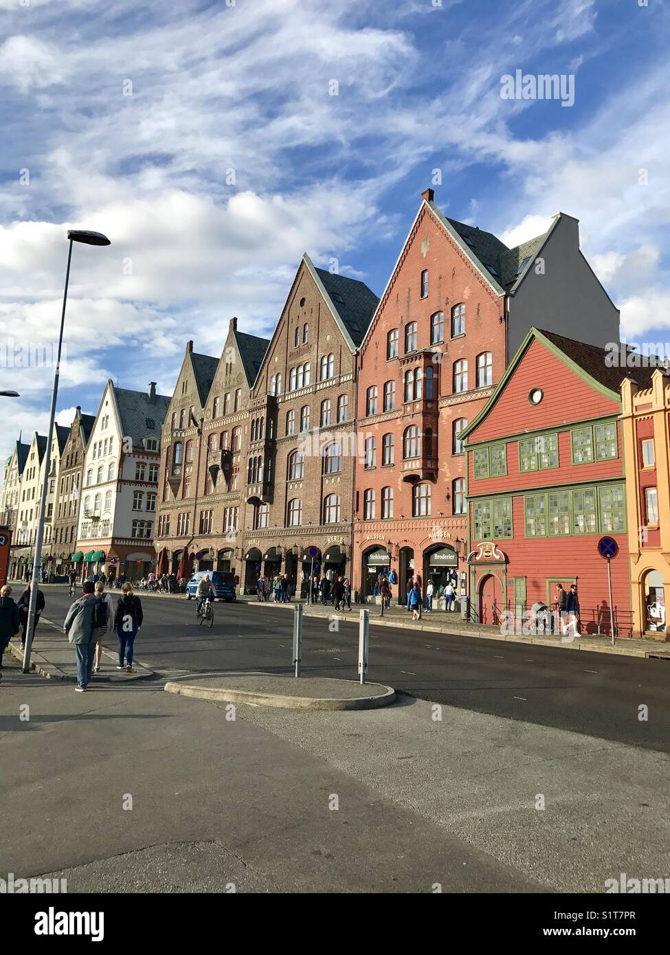 Old town and colorful buildings in bergen Norway Stock Photo Alamy