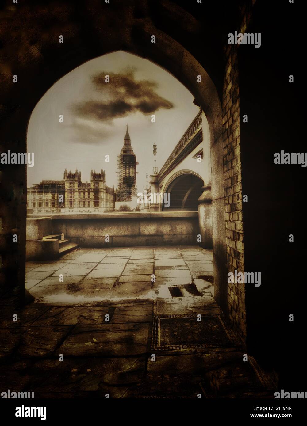 Westminster and the Houses of Parliament. - Smartphone Captured Stock Image