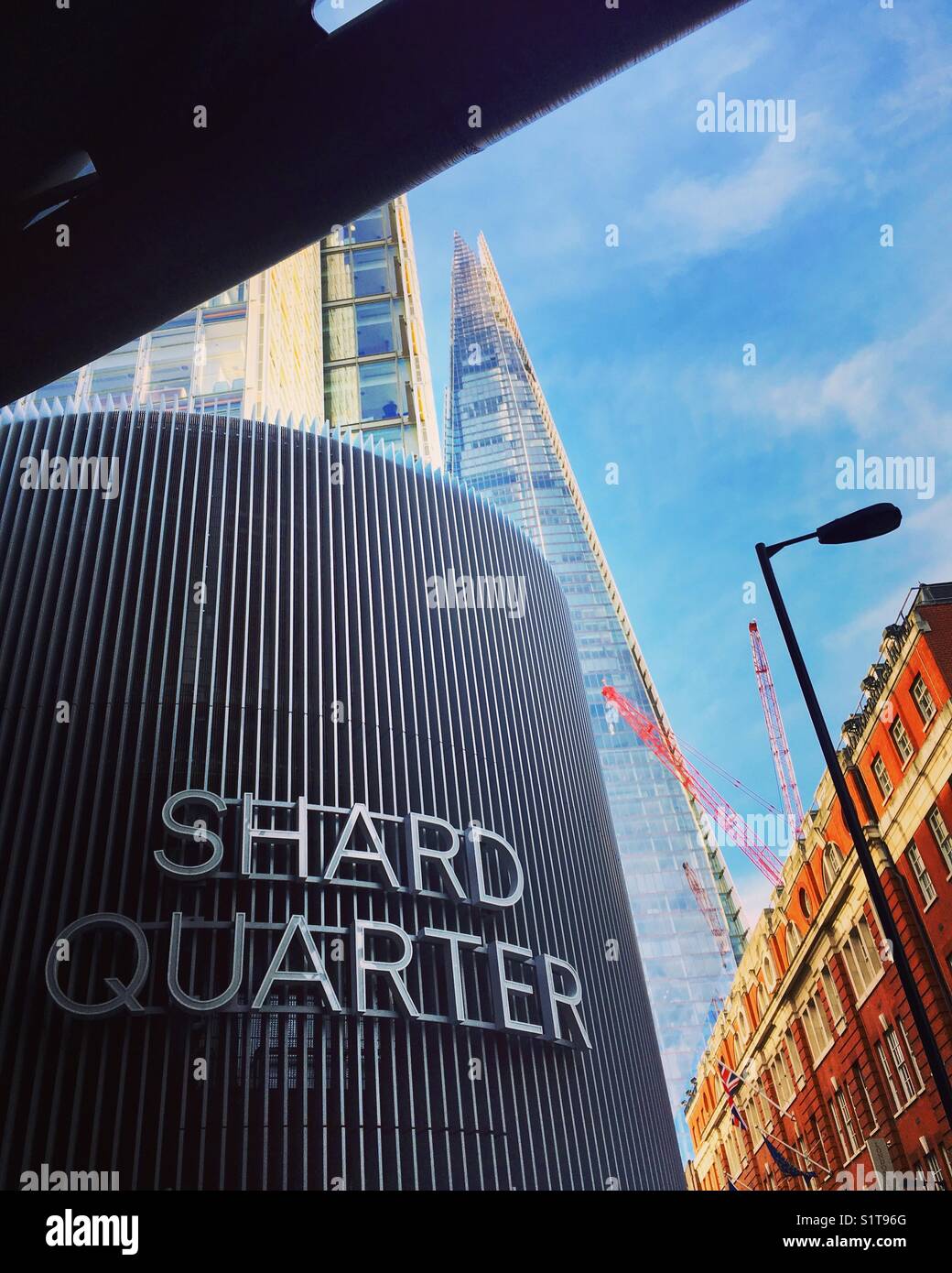 The Shard Quarter in London. - Smartphone Captured Stock Image