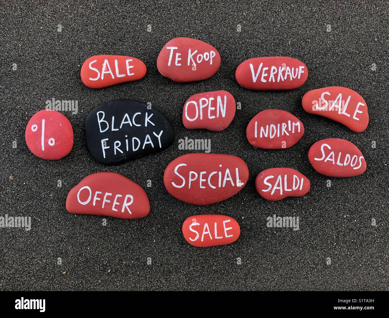 Black Friday - Smartphone Captured Stock Image