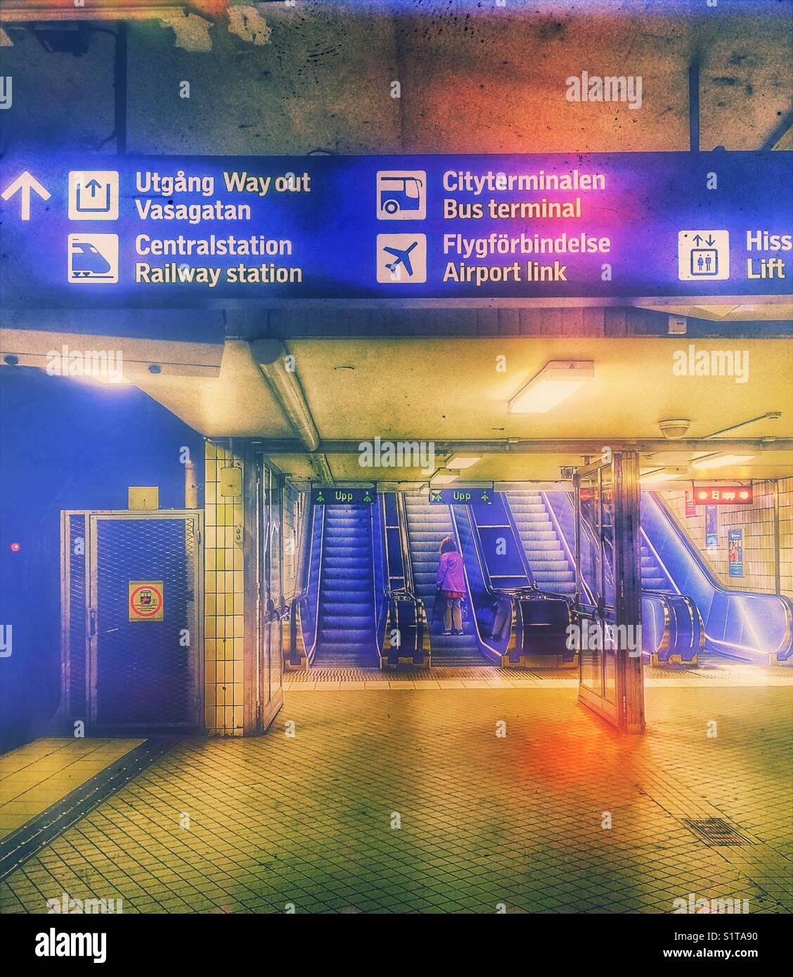 Stockholm City Station, opened in July 2017, Stockholm, Sweden, Scandinavia - Smartphone Captured Stock Image