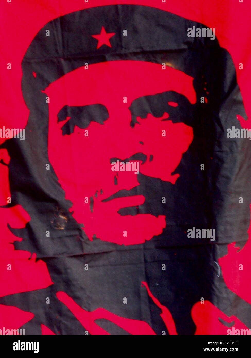 Ernesto Che Guevara flag Stock Photo