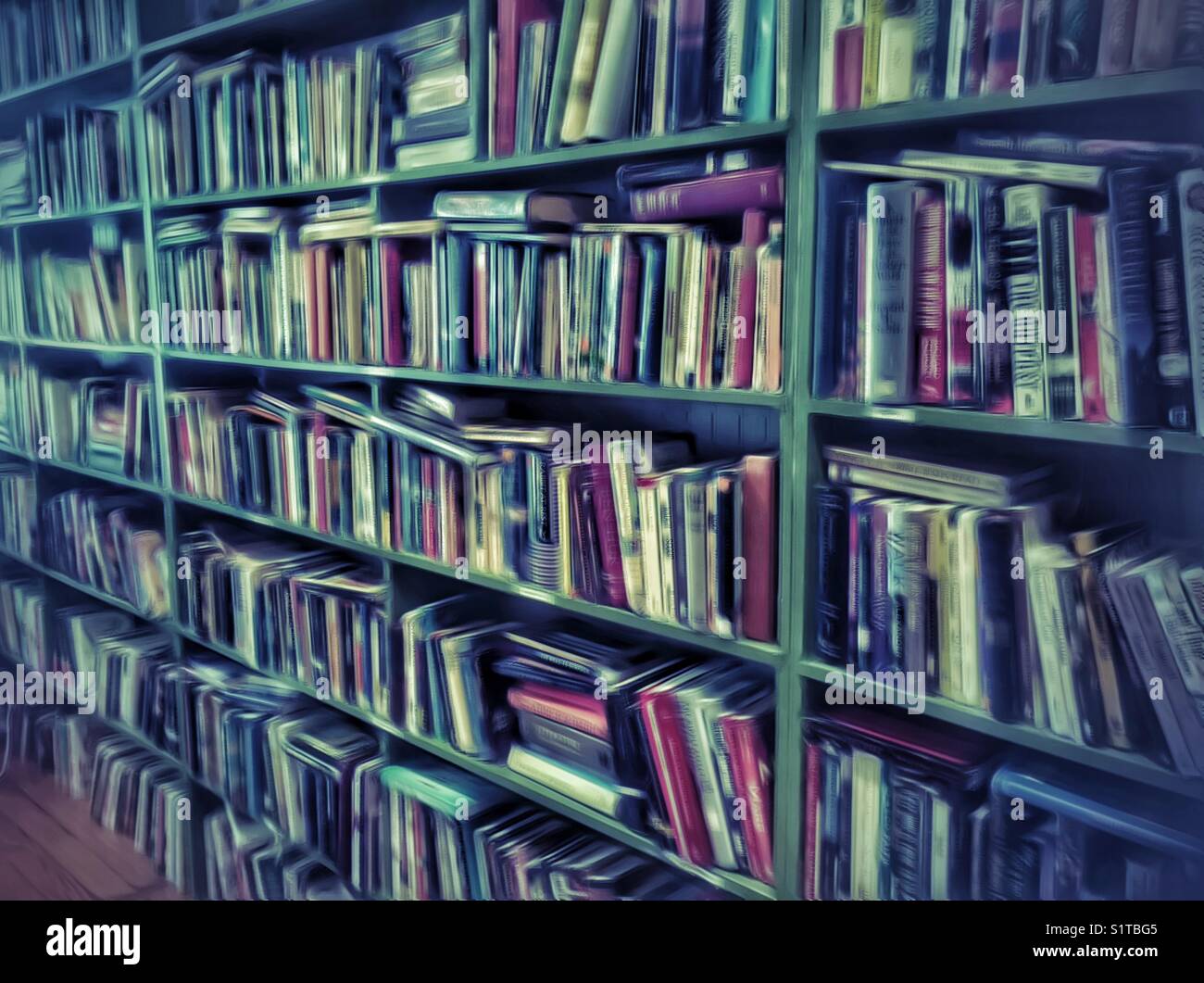 Bookstore shelves - Smartphone Captured Stock Image