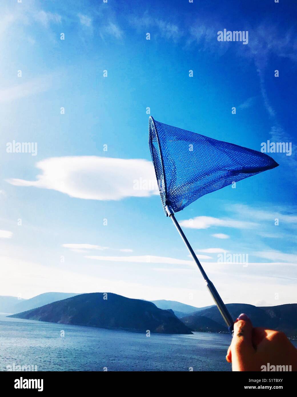 Catch you! Cloud catcher Stock Photo Alamy