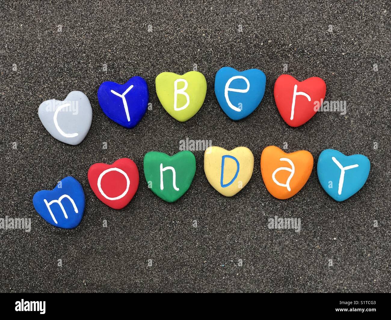 Cyber monday - Smartphone Captured Stock Image