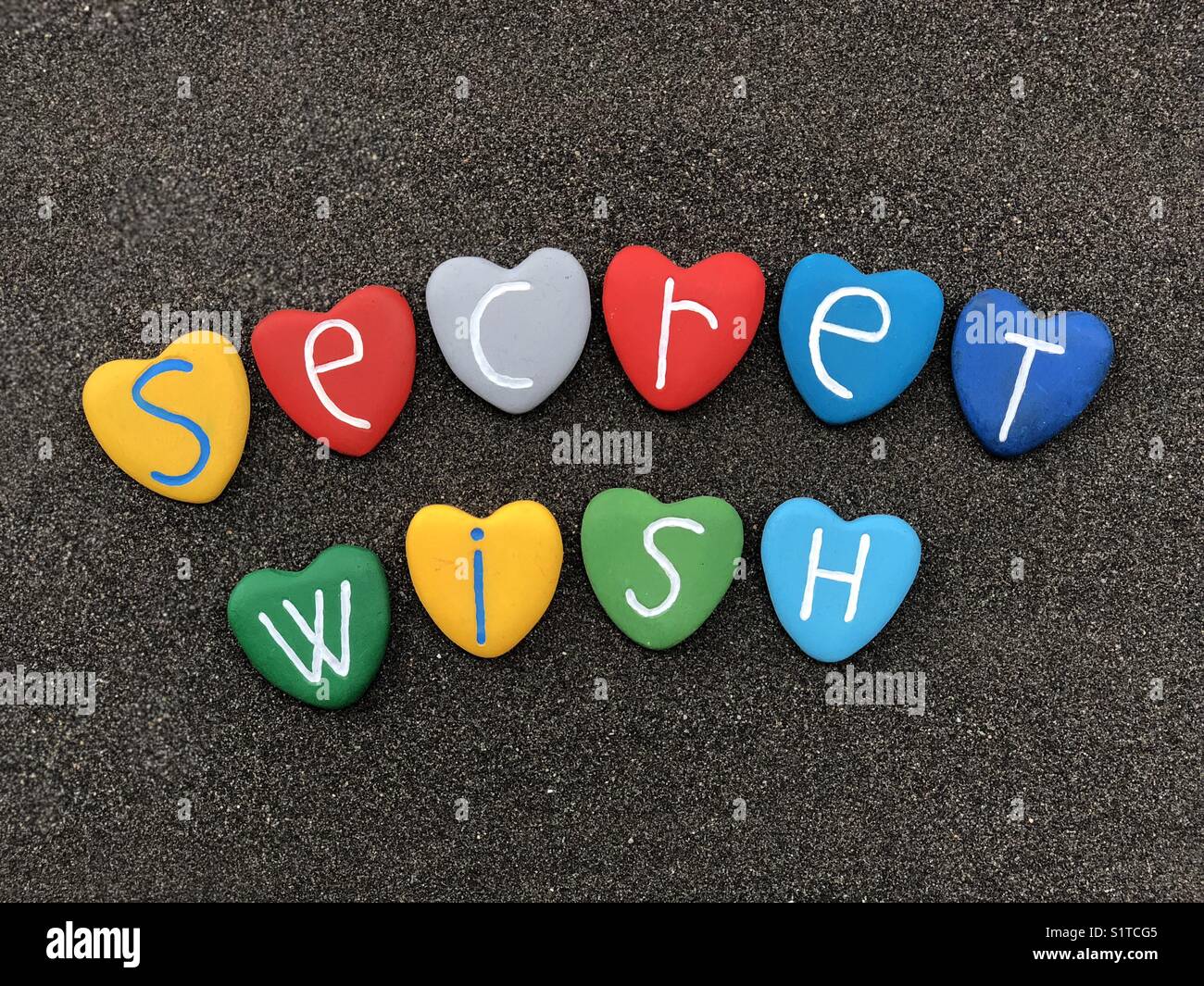 Secret wish - Smartphone Captured Stock Image