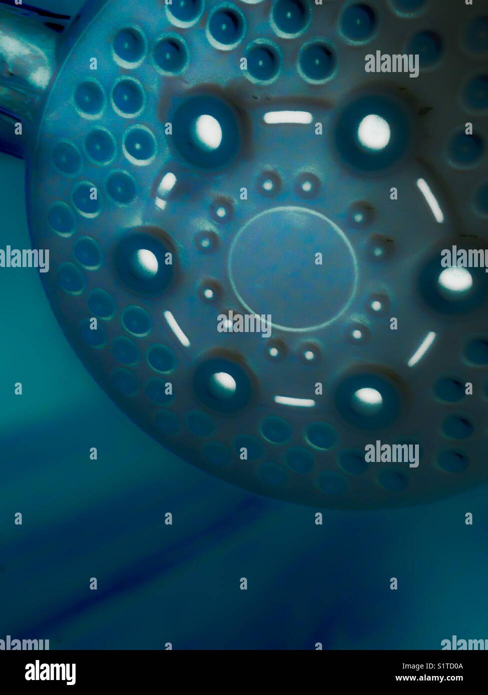 Inverted photo of showerhead - mother ship? - Smartphone Captured Stock Image