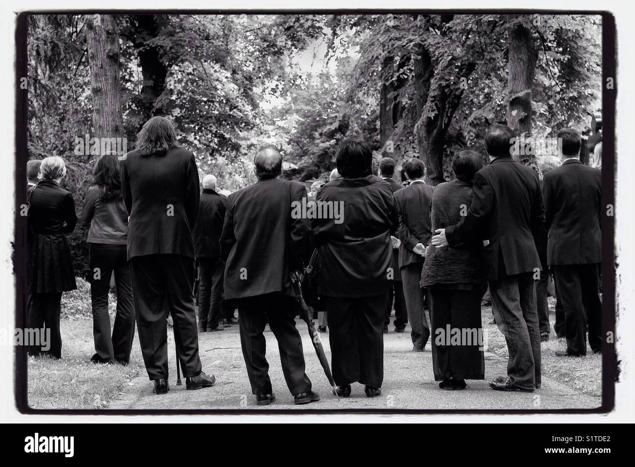 Funeral Society at Melaten Cemetery in Cologne Stock Photo Alamy