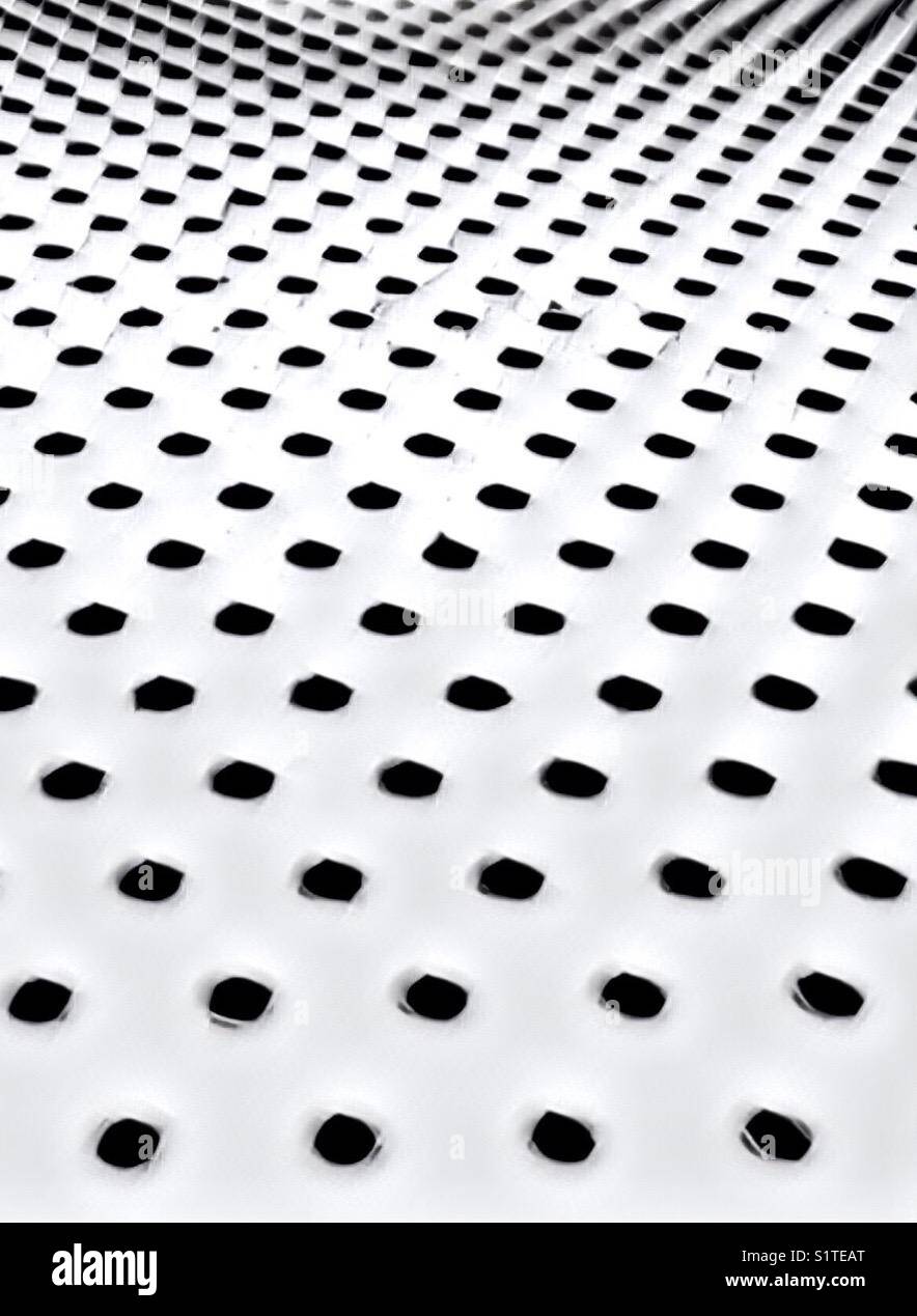 Perforated perforations data acoustics air flow.  Circles - Smartphone Captured Stock Image