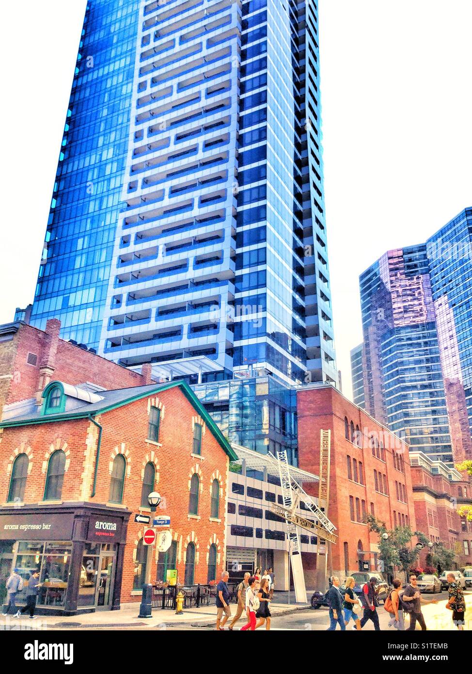 Queen Street in Downtown Toronto Preserves the Ornate Facades of