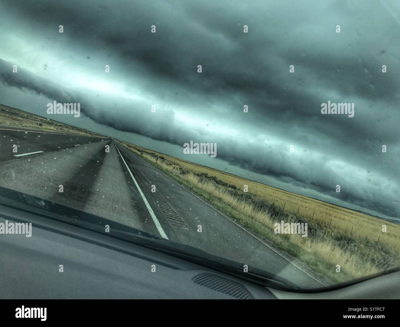 Nebraska plains weather Stock Photo Alamy