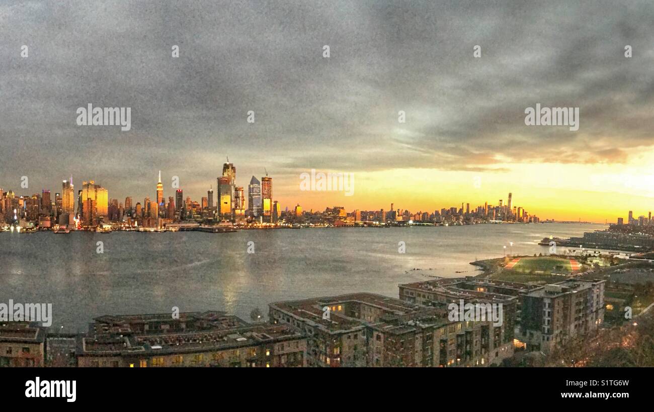 New York City Skylines Stock Photo