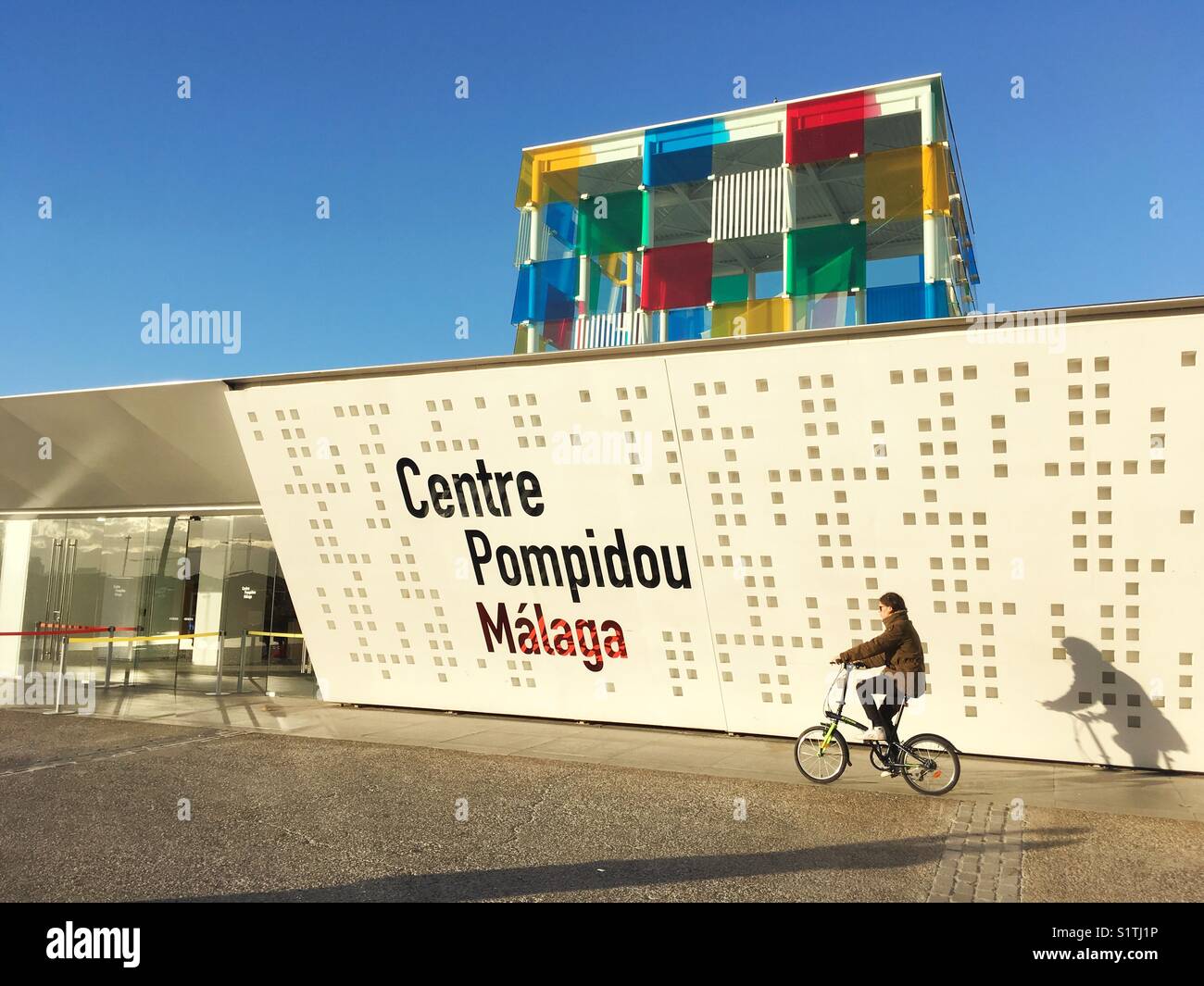 Malaga, Centre Pompidou, Contemporary Art, Spain - Smartphone Captured Stock Image
