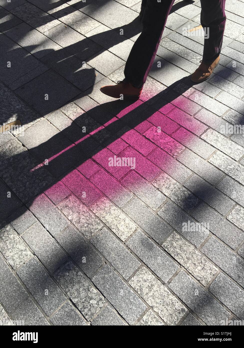 Pink colour splash hi-res stock photography and images - Alamy