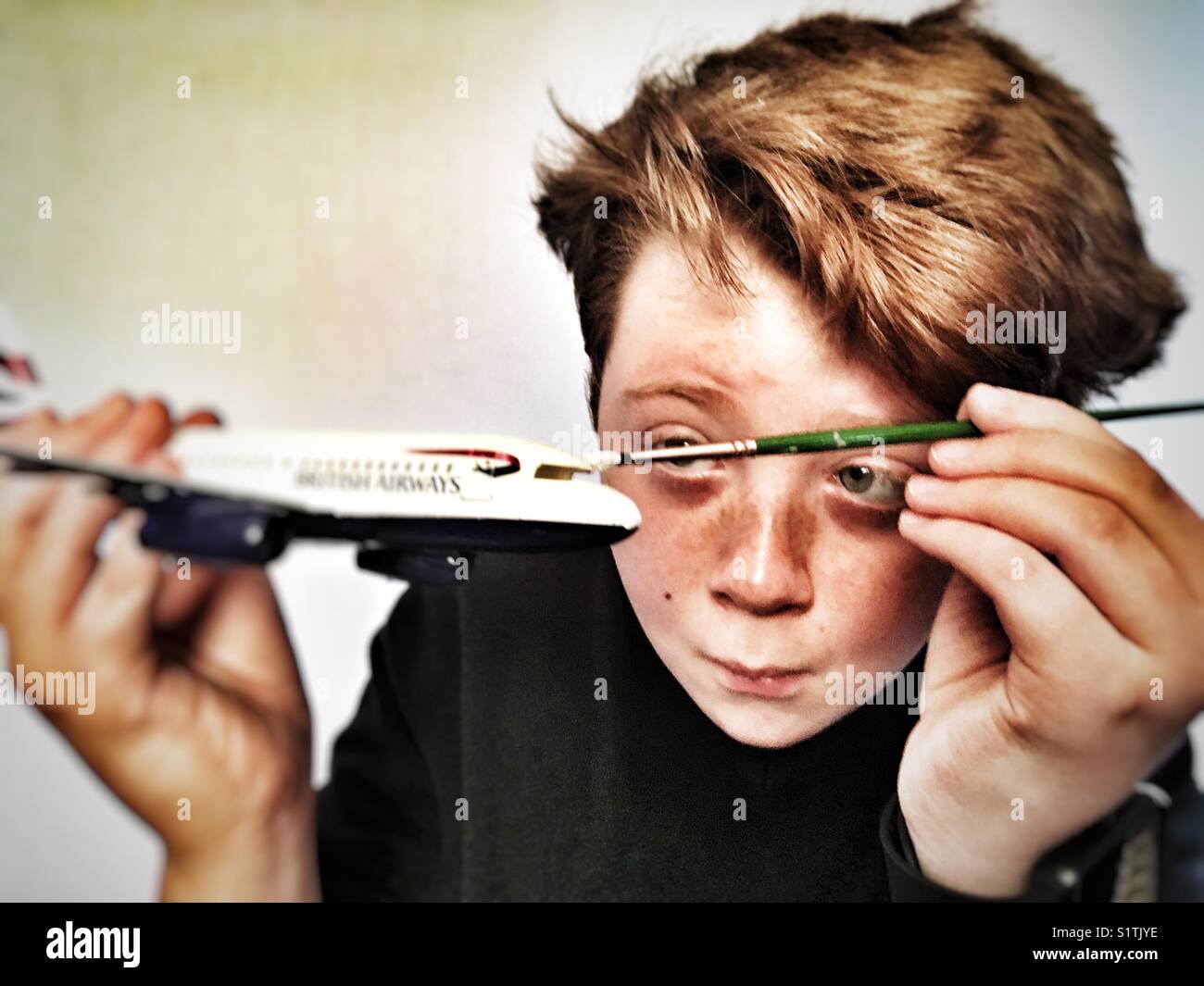Model aircraft - Smartphone Captured Stock Image