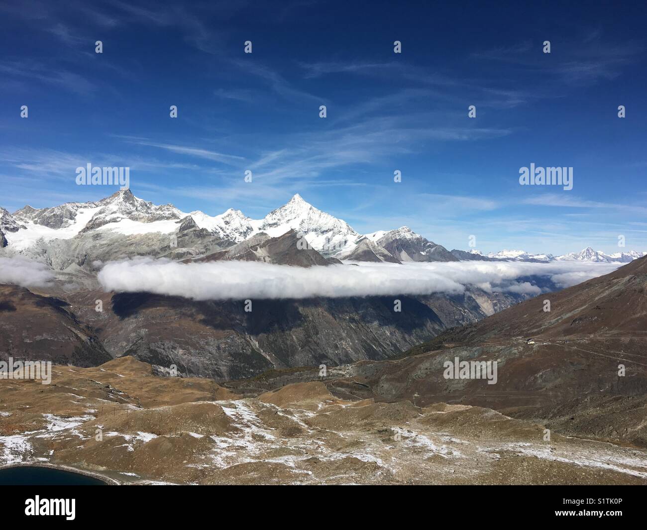 Cloud Carpet- Zermatt, Switzerland Stock Photo