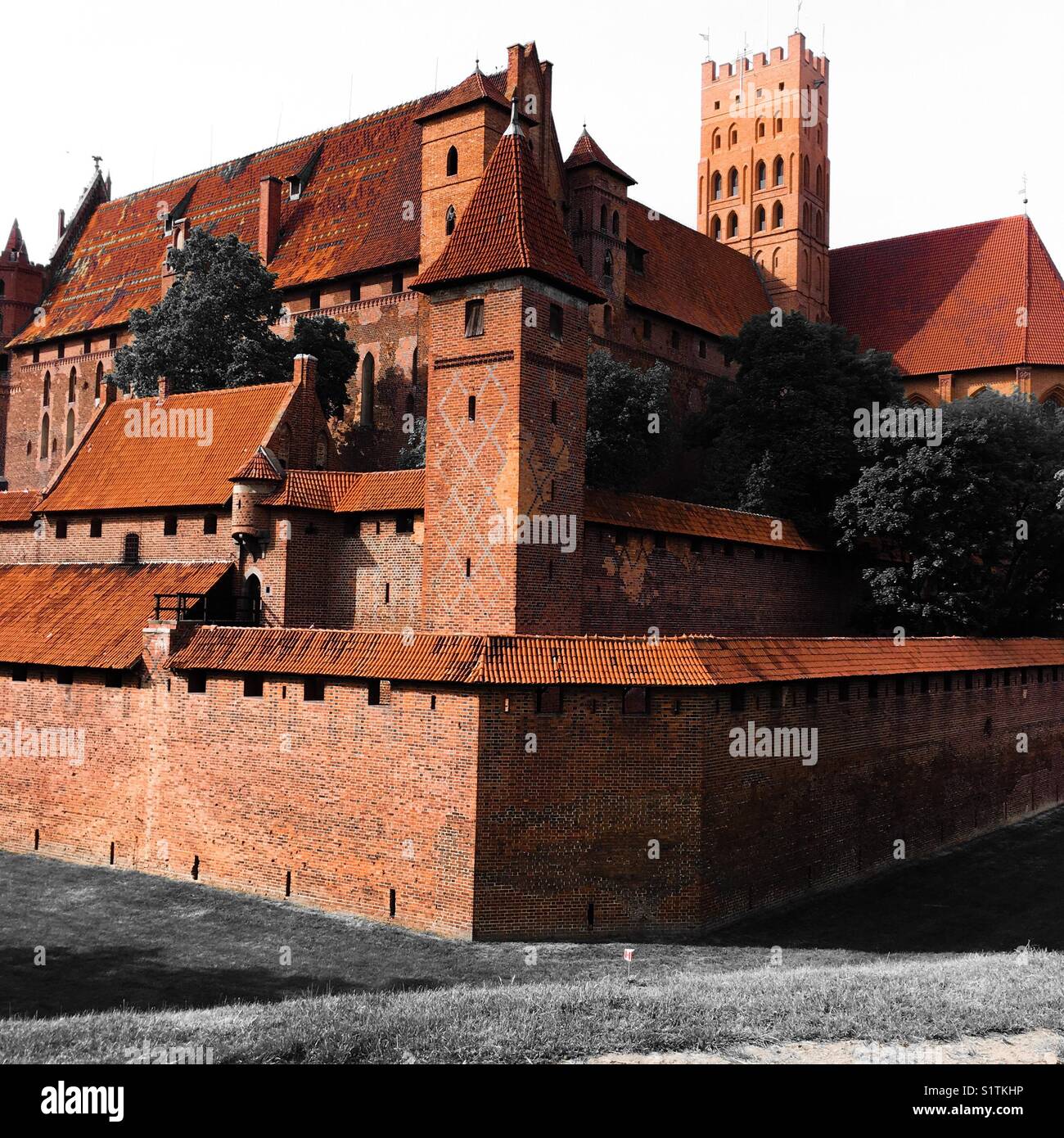 The Malbork Teutonic Castle Stock Photo