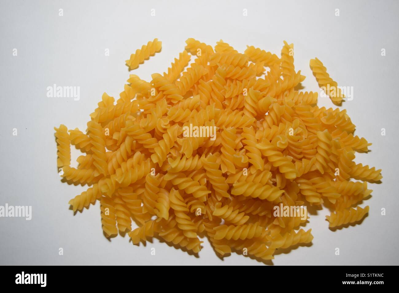 Fusilli ready to be cooked Stock Photo Alamy