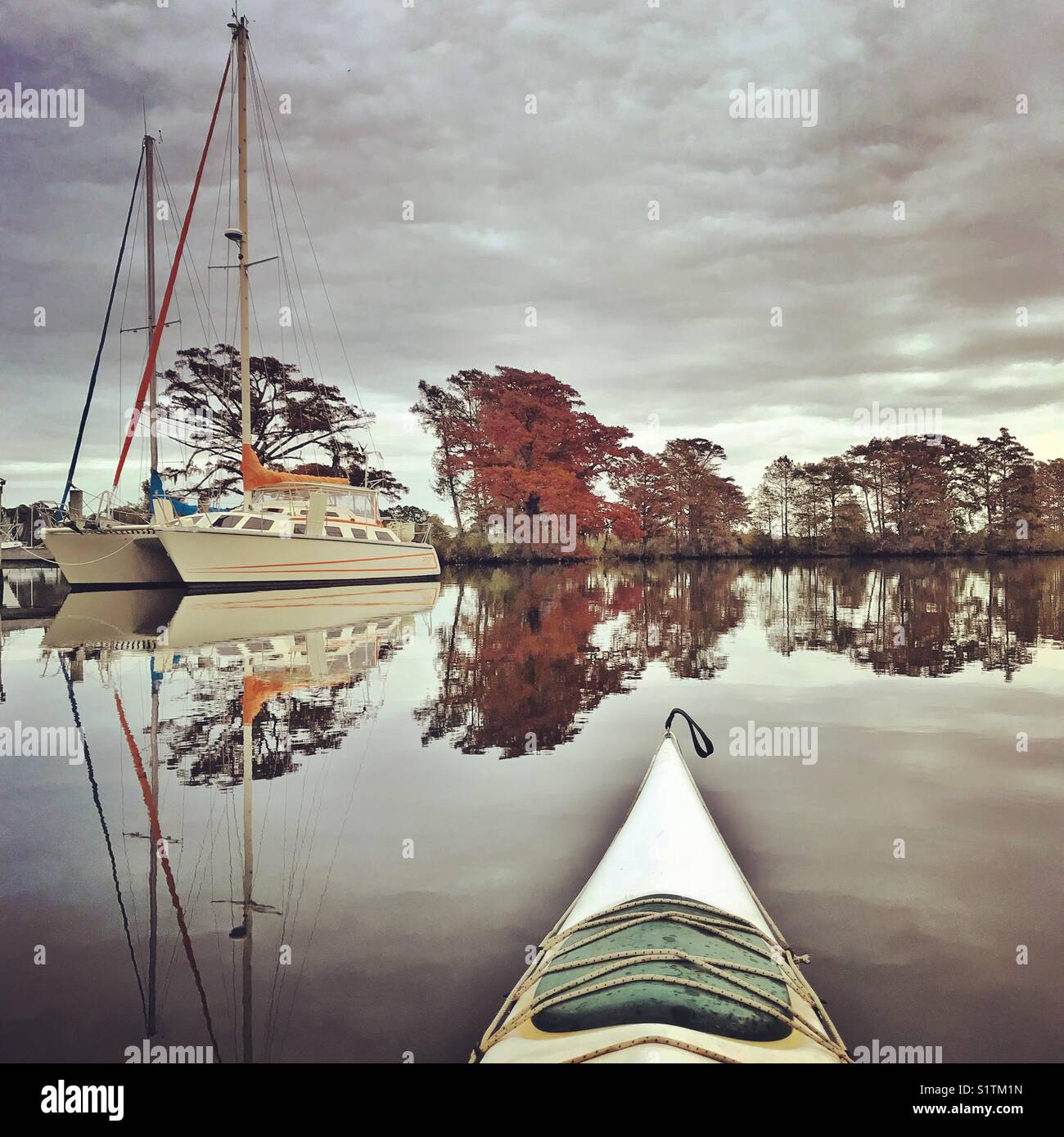 Kayaking in Edenton, NC Stock Photo Alamy