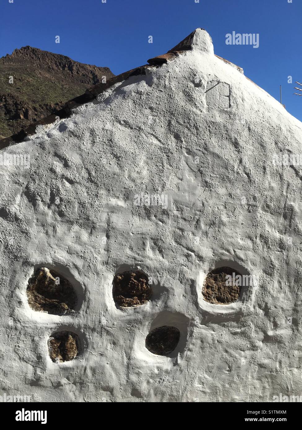 Typical traditional house on Canaries - Smartphone Captured Stock Image