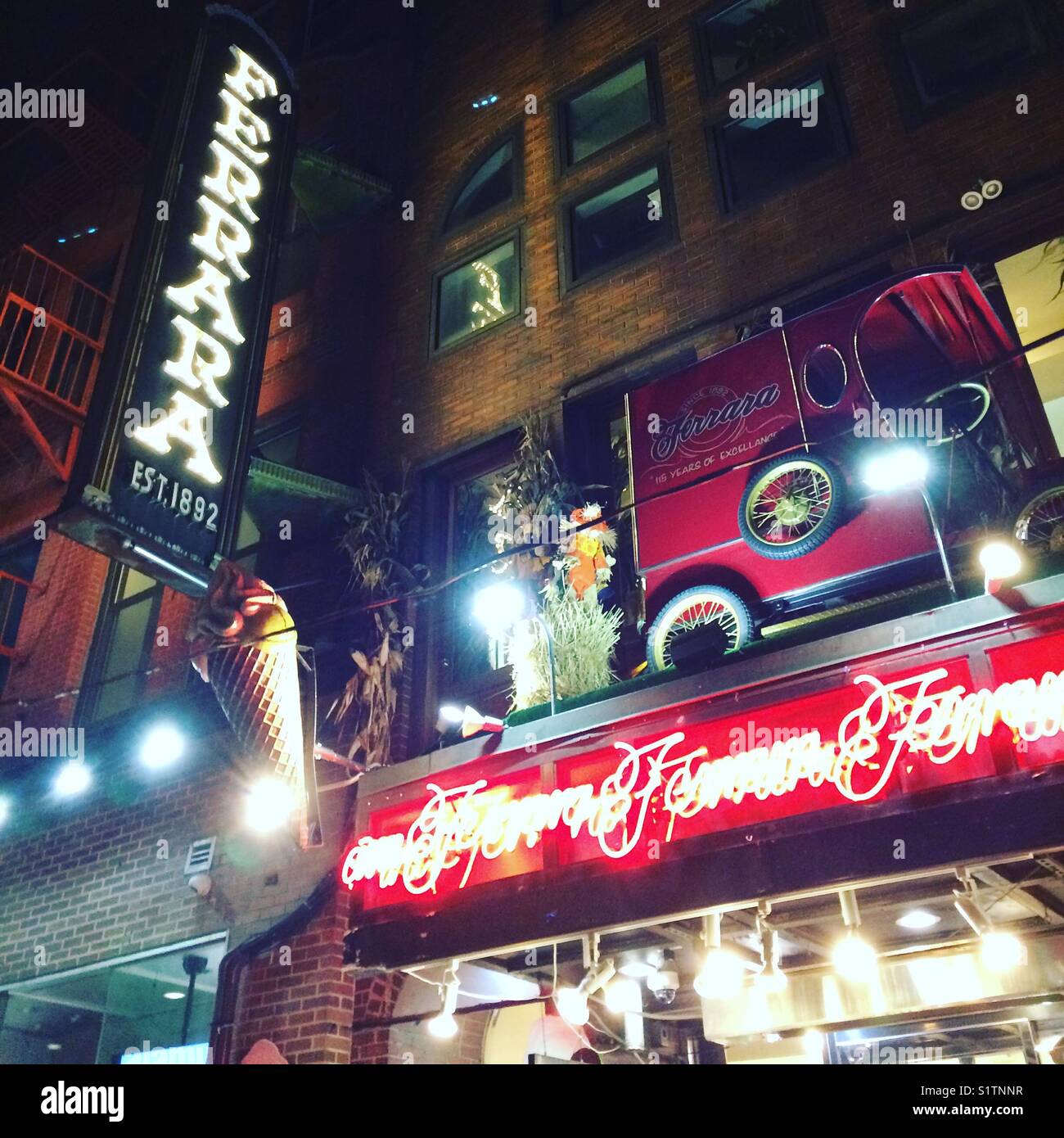 Ferrara Bakery and Cafe, Little Italy, New York City - Smartphone Captured Stock Image