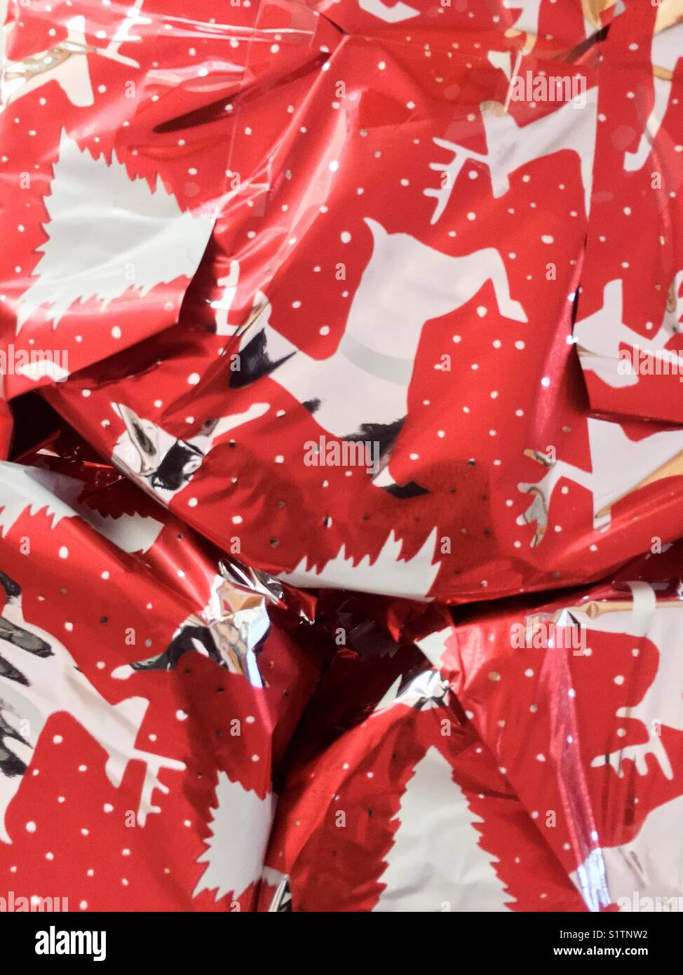 Christmas gift wrapping paper Stock Photo