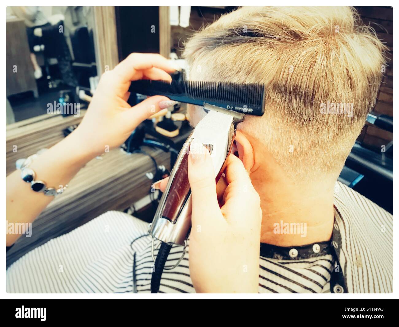 Getting Haircut Stock Photos Getting Haircut Stock Images