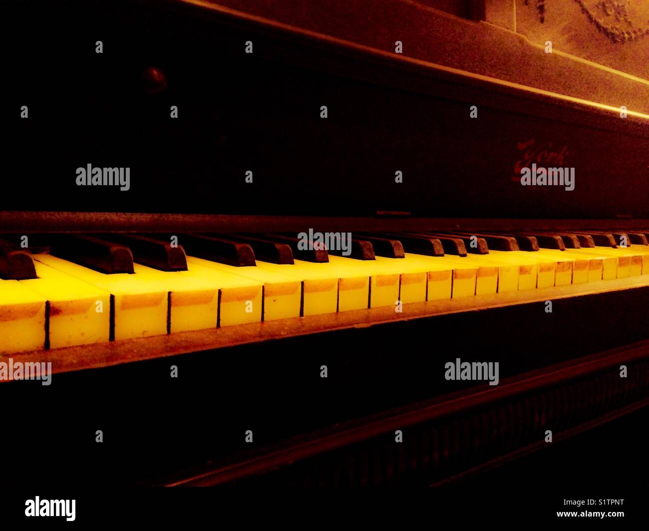 Piano glow - Smartphone Captured Stock Image