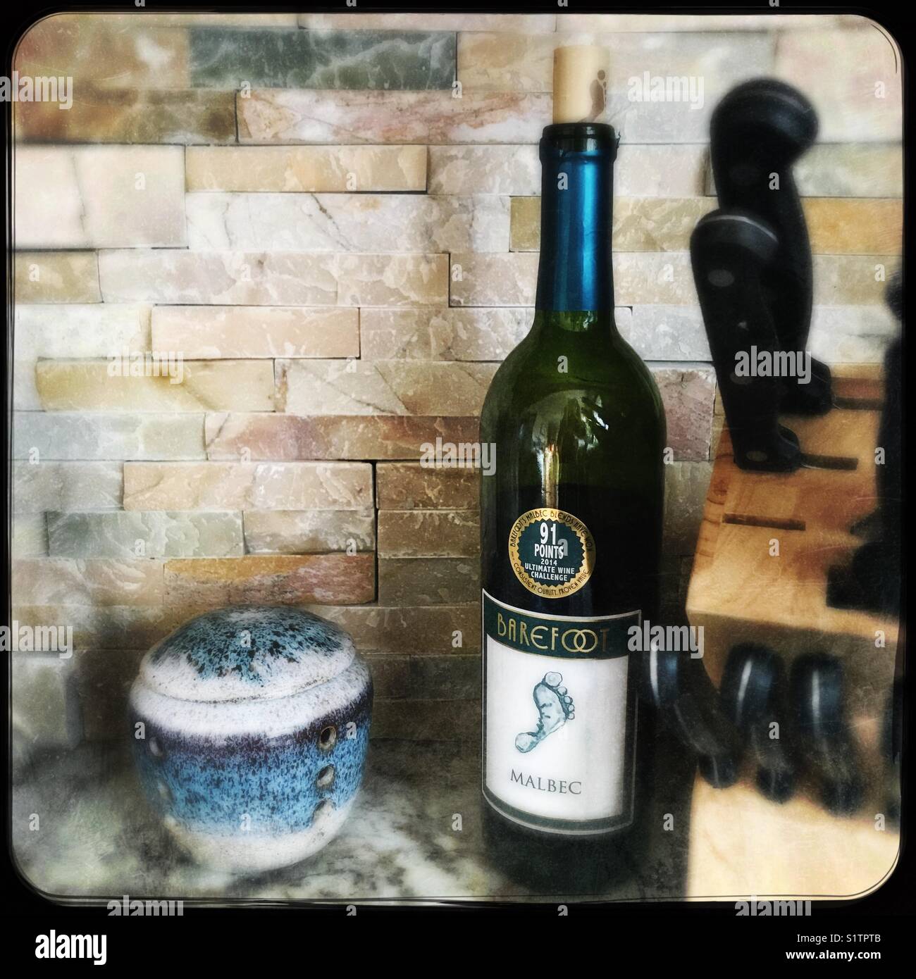 Wine - Smartphone Captured Stock Image