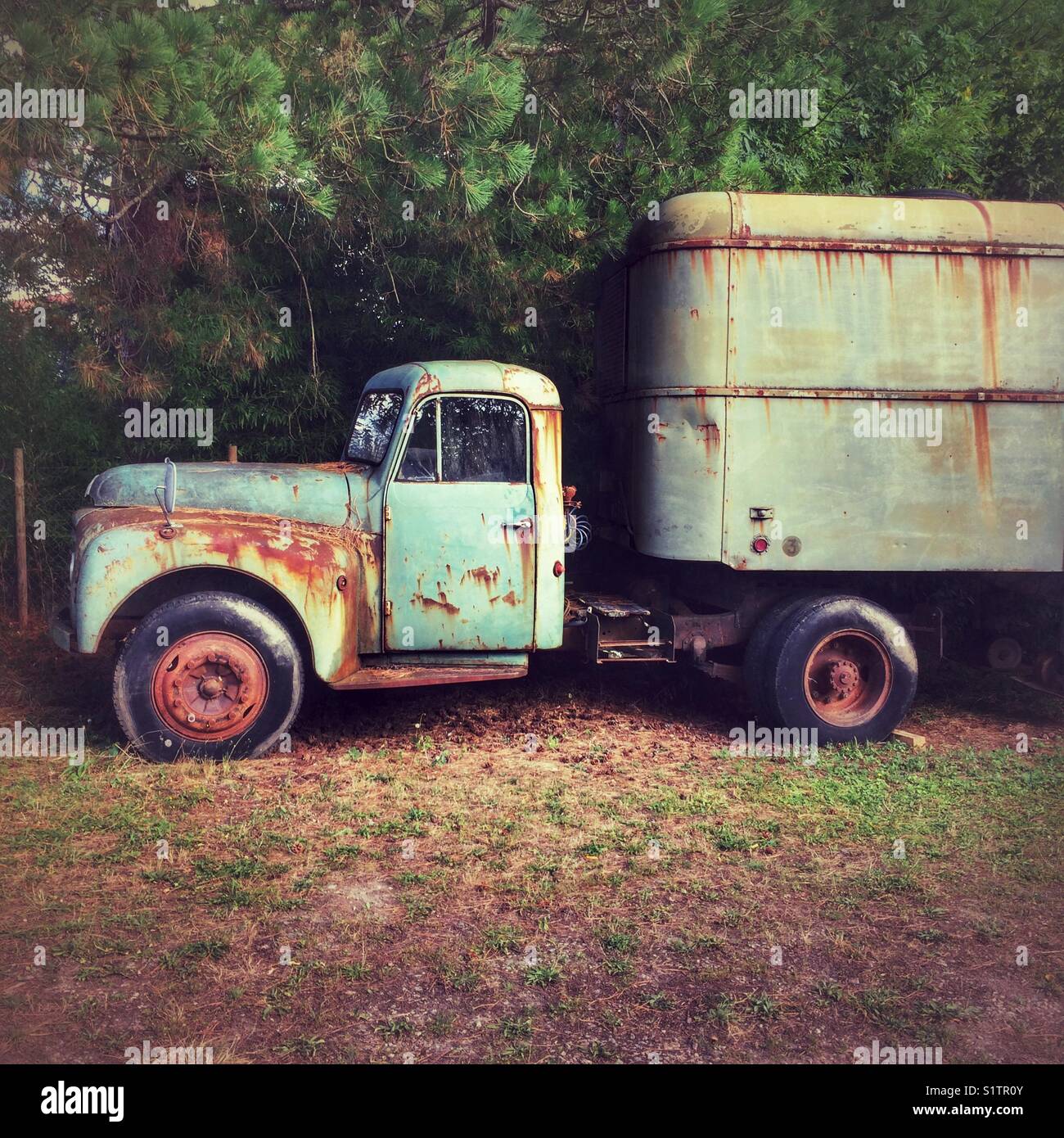 An old vintage truck Stock Photo