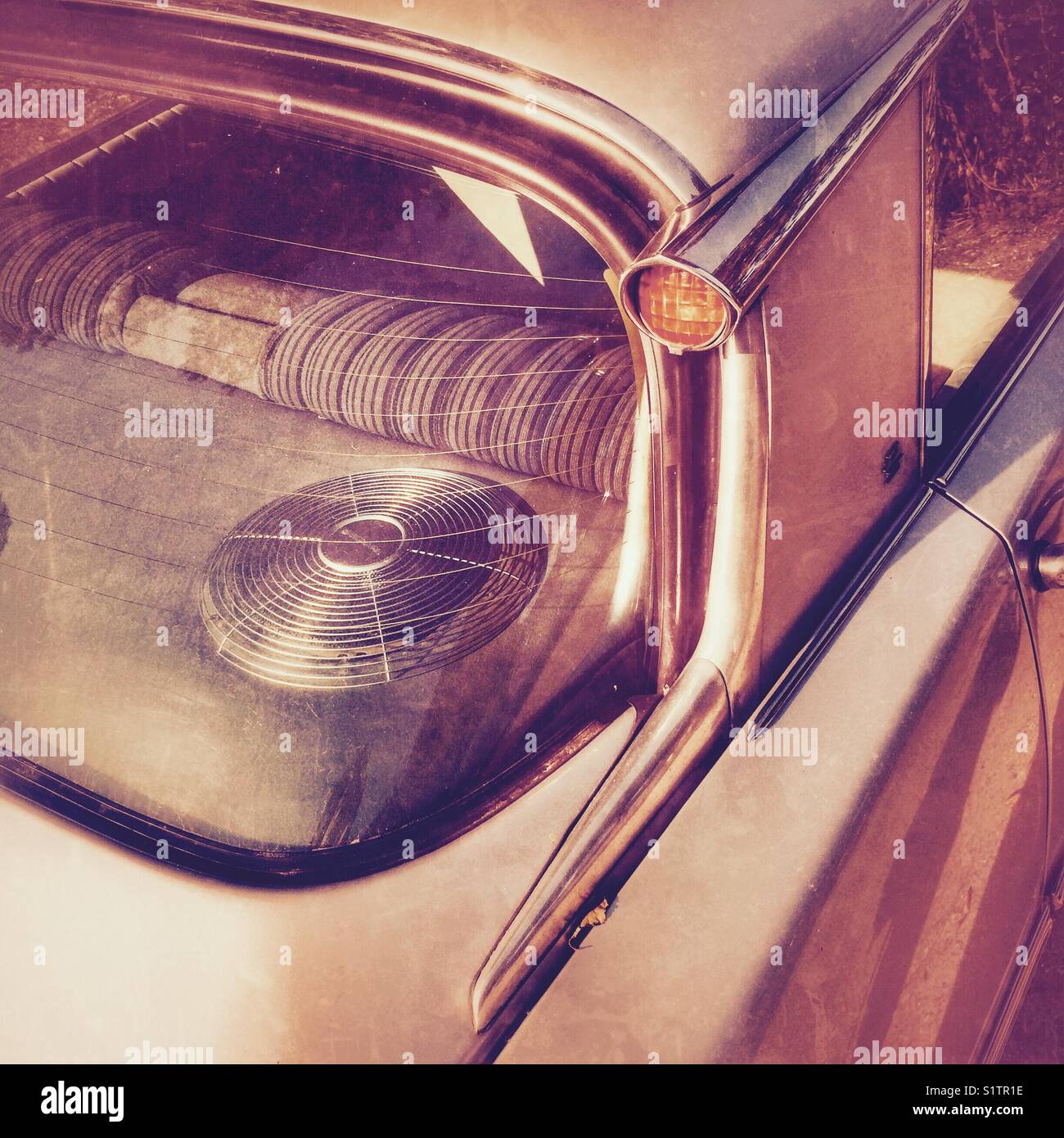 A classic old Citroen DS detail - Smartphone Captured Stock Image