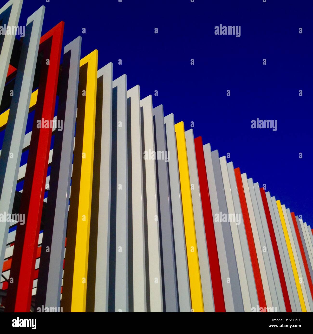 Fence and blue sky - Smartphone Captured Stock Image