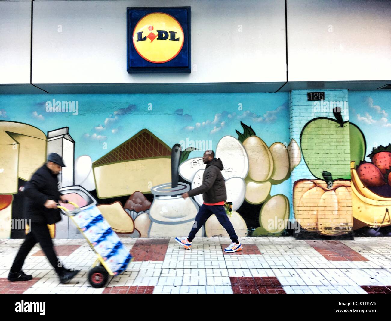Supermarket Lidl, Malaga, Spain Stock Photo