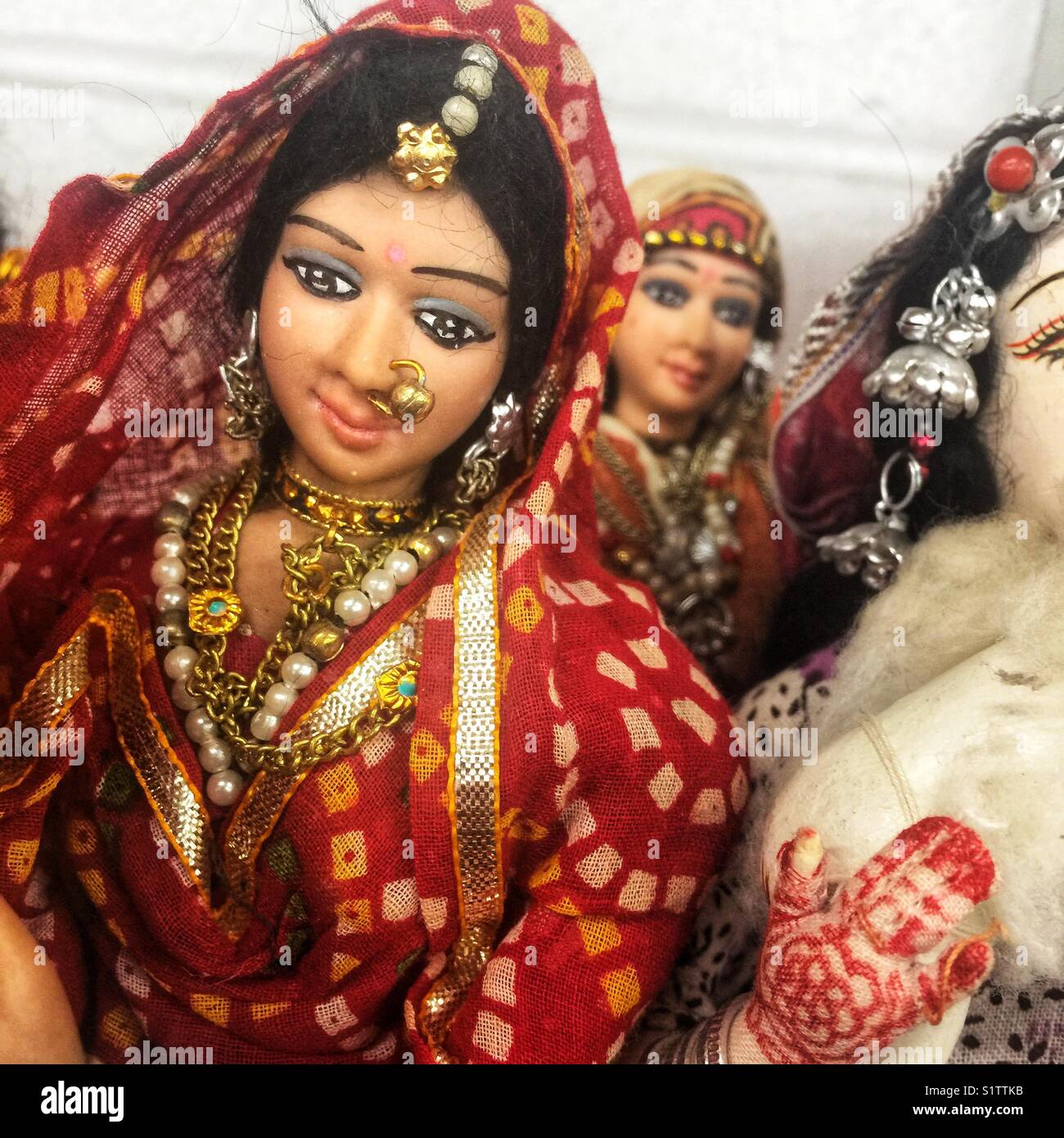 A closeup of international dolls - Smartphone Captured Stock Image