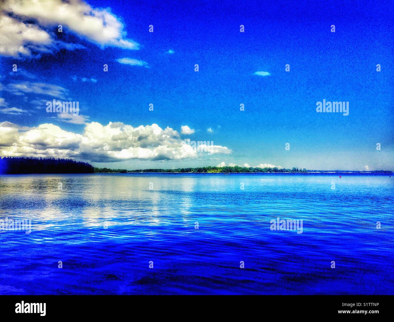 Baltic Sea, east coast of Sweden, Scandinavia - Smartphone Captured Stock Image