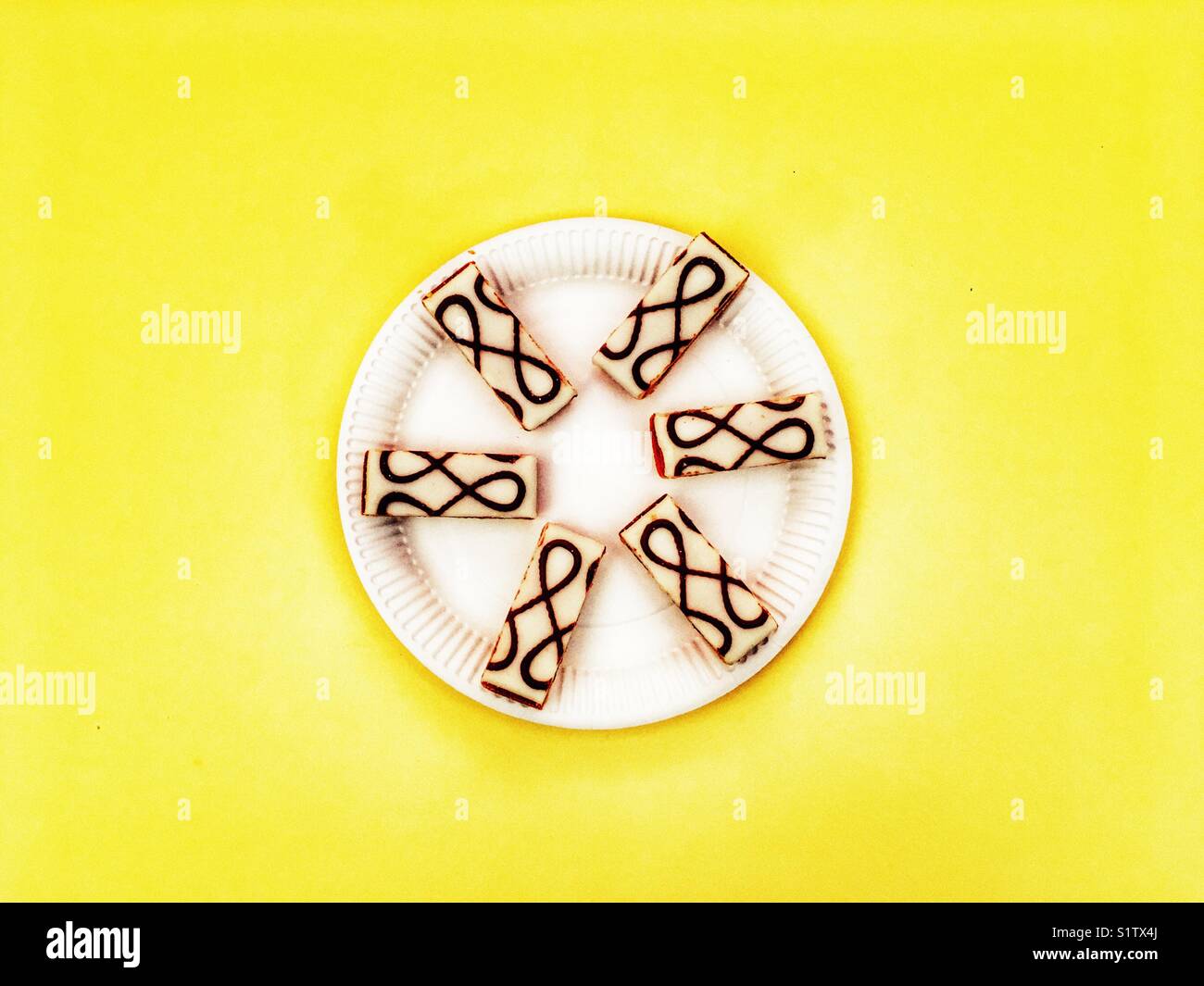 Bakewell slices - Smartphone Captured Stock Image