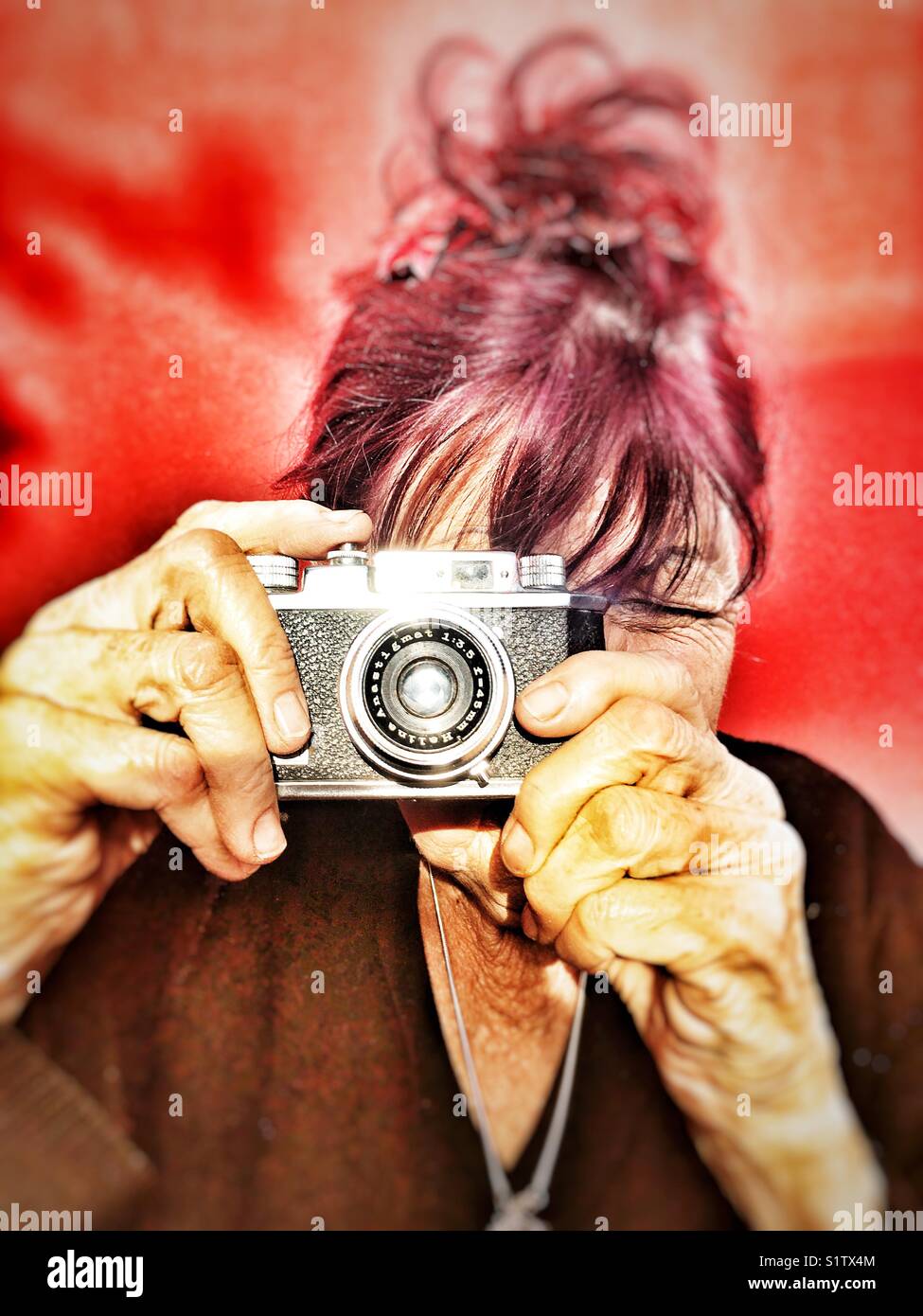 Amateur photographer - Smartphone Captured Stock Image