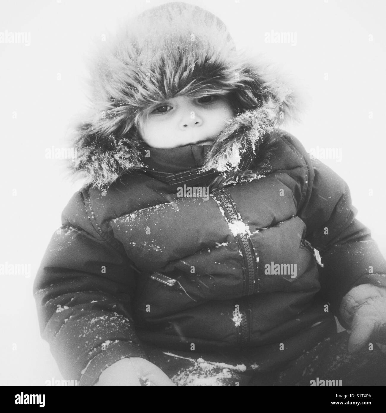 baby girl faux fur snowsuit