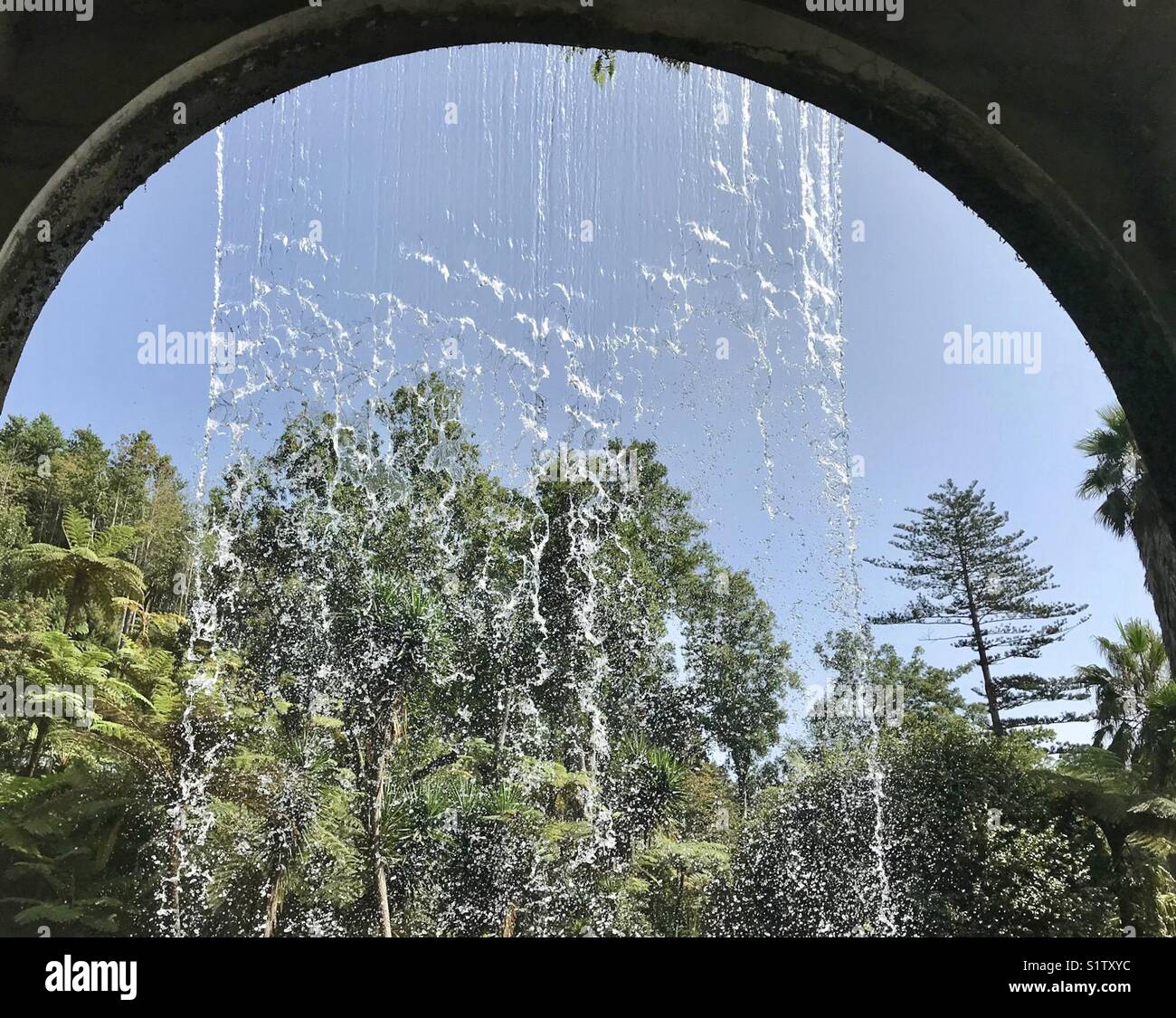 Water feature in the Monte Palace Tropical Garden, Funchal, Madeira