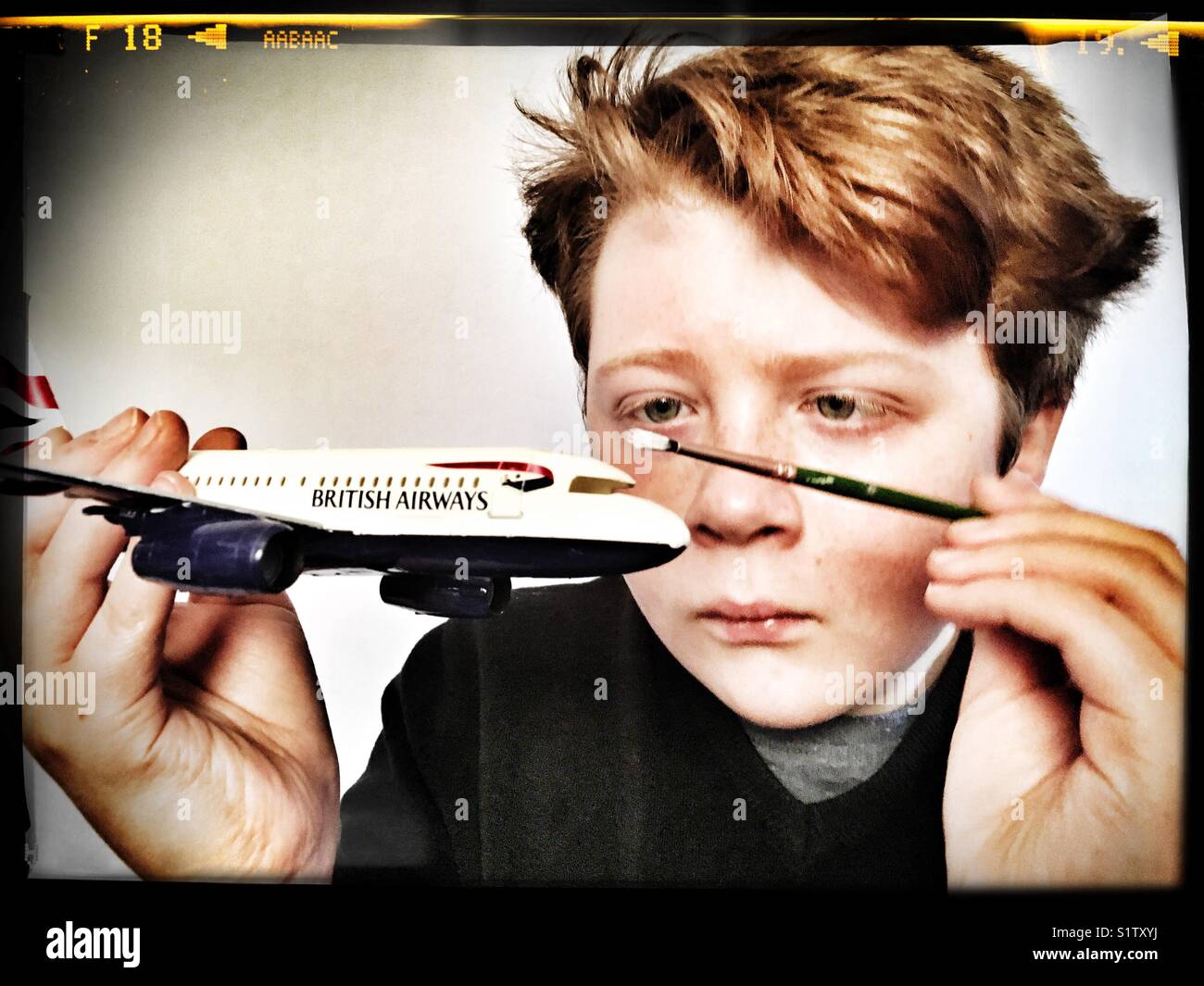 Model maker - Smartphone Captured Stock Image