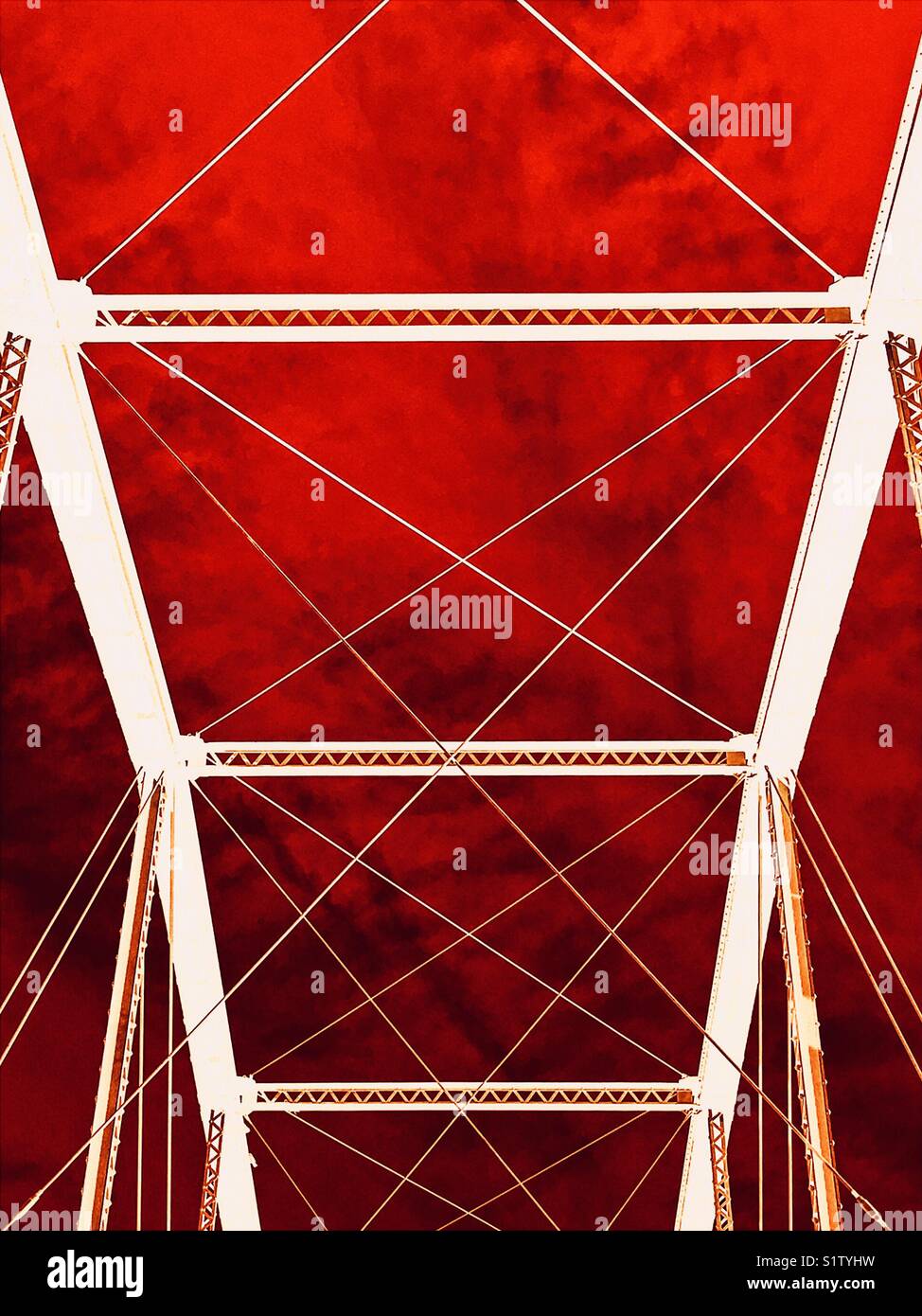 Bridge in Folsom California - Smartphone Captured Stock Image