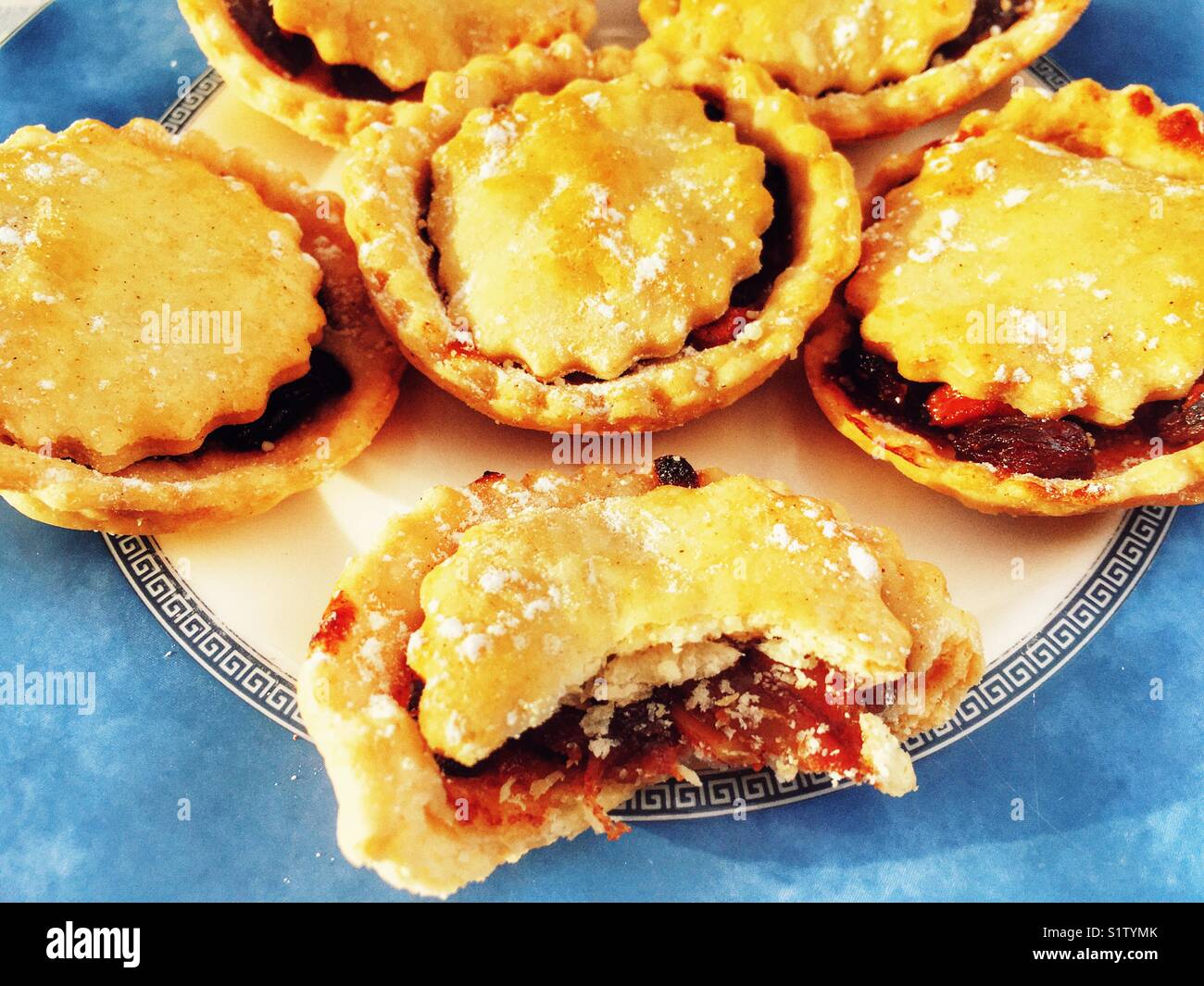 Homemade mince pies - Smartphone Captured Stock Image